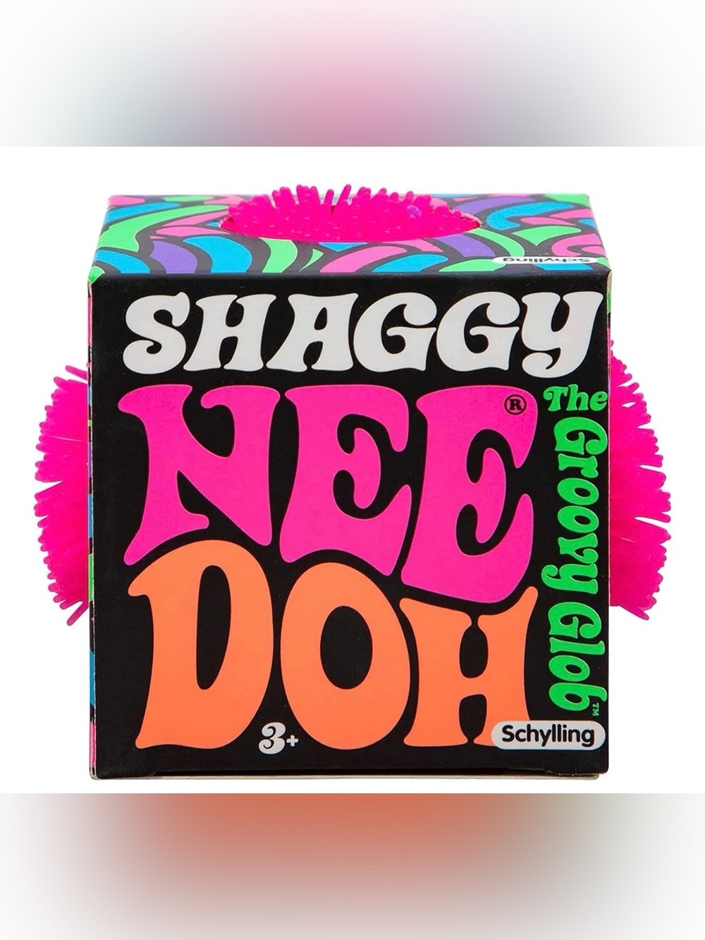 Shaggy Nee Doh Neon Pink Toy